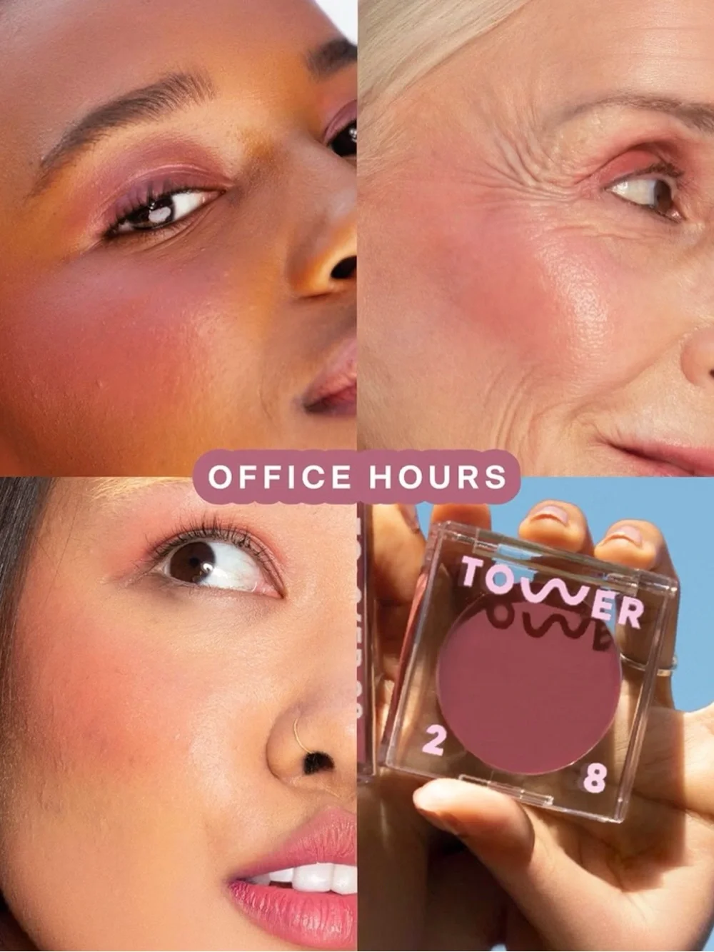 BNIB Tower 28 BeachPlease Lip + Cheek Cream Blush Office Hours Clean Beauty